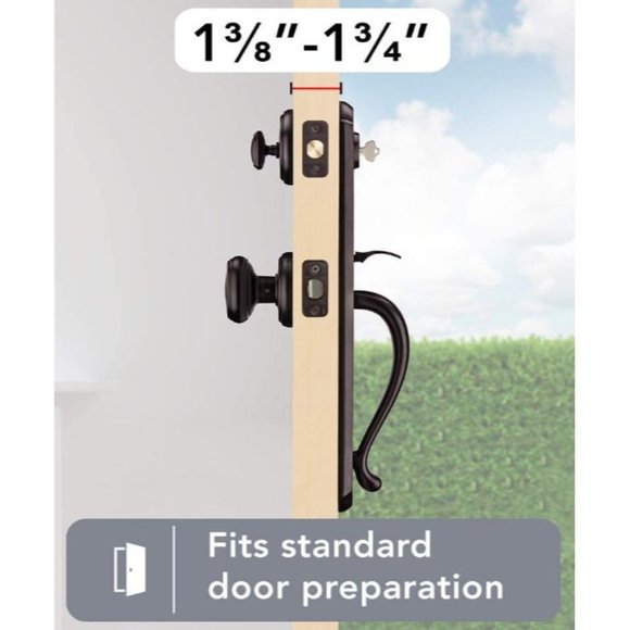 baldwin Accents Baldwin 8bnhxcykrnbsmt Bighorn Style Handleset